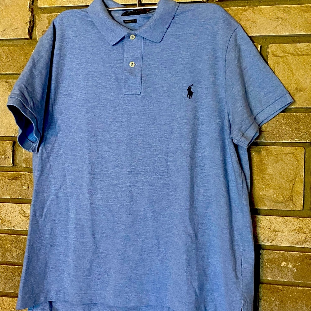 Polo Ralph Lauren mens XL collared light blue shirt